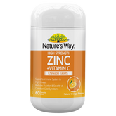 Nature's Way Nature's Way High Strength Zinc + Vitamin C Chewable 60 Tablets